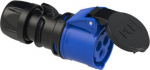 CEE connector 20A 2P3W 6h IP44 UL with cap blue 2139-6 | 9003399143878