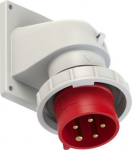 CEE-flanged plug angled 5x32A (3P+N+PE) 6h IP67 red 777252-6 | 9003399230691