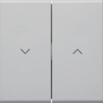 Rocker 2-gang for Jalousie switch, for Frontplate 55, hfr, lightgrey GW2AB7035 | 4012740983648