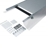 flush floor trunking with foil dry care nom. width 500 level. range 105-150mm BKF500105 | 4012002236987