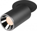 NUMINOS PROJECTOR M recessed ceiling light, 2700 K, 40&deg;, cylindrical, black / chrome 1006980 | 4024163267663
