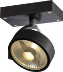 KALU 1 QPAR111, Wall and Ceiling luminaire, black, max. 75W 1000702 | 4024163189941