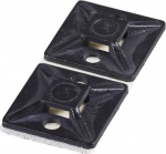 Self adhesive socket, 19x19, black, 100 pieces 262161 | 4011923139490