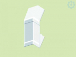 Inner corner for wall duct PK 110x70mm D white 8455_HB | 8595057646827