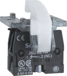 Spring return contact block, 1 NC, base mounting. range of product: Harmony XAC - product or component type: contact block - component name: XACS - electrical circuit type: control circuit - contact block type: single - type of operator: spring retur ...