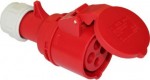 CEE connector 4x16A (3P+PE) 7h IP44 black 214-7 | 9003399134630