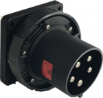 CEE Industrial Plug 5x125A (3P+N+PE) 6h IP67 black 645-6xs | 9003399713903