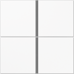 4-gang cover, white, LS KNX F40 LS404TSAWW | 4011377044227