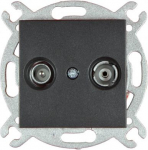 TV-R end socket black Novella 92105521