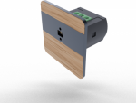 Laser distance sensor, 0.1-2 m, 50W/12VDC, black, oak DRL-12-89 | 5902431674490
