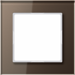 1-gang frame mocha glass, A-Creation AC581GLMO | 4011377094840