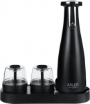 Adler | Electric Salt and pepper grinder | AD 4449b | Housing material ABS plastic | 7 W | Lithium | Matte Black AD 4449 BLACK | 5903887809764