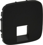 Cover plate Valena Allure - RJ 45/RJ 11 socket - black 755418 | 3414970484765
