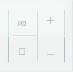 Labeling field with Stop/Play/Volume icon for keypad 1-4-fold (KK/U4.70.xx).   Available for the design ranges:   - Busch-art linear   - Alba 2CKA006199A0450 | 4011395338599