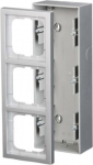 Surface mounting box 3-gang Aluminium - Impressivo 2TKA00000998 | 6438199002705
