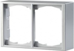 Surf. Mount. frame 2-gang Aluminium - Impressivo 2TKA000341G1 | 6418677331206