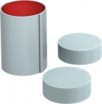 Ugunsdro&scaron;a pāreja ar iek&scaron;ejo pārklajumu &Oslash;107x300mm, PVC, pelēks 7204304 | 4012196135769