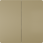 1-gang rocker with light symbol, with window, 68x68mm, gold, DELTA style 5TG7145-0MG00 | 4047624274253