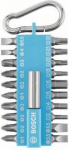 Bit set with carabiner 21pcs., blue 2607012001 | 3165140995634