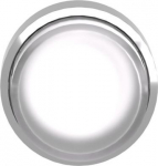 Head for illuminated push button, Harmony XB4, metal, white projecting, 22mm, push push, universal L ZB4BH13 | 3389110890044