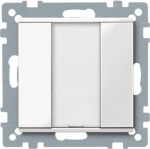 Push-button, 1-gang plus, polar white, glossy, System M MTN617119 | 3606485099415