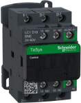 Contactor, TeSys Deca, 3P(3NO), AC-3/AC-3e, <=440V, 18A, 24...60V AC/DC coil, screw clamp terminals LC1D18BNE | 3606480987694