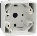 Mounting box, 1-gang. v/a, IP55 White, Mureva MUR39911 | 3606480789854
