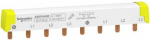 Phase busbar 3L+N, 18 mm pitch, 8 mod., 100 A A9XPH408 | 3606481160188