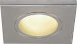 Downlight Luminaire DOLIX OUT QPAR51 GU10, 50W, IP65, square, matt chrome 1001172 | 4024163194891