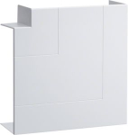 Flat angle for wall trunking BRP/BRAP/BRHP 65x170mm halogen free traffic white BRP651705H9016 | 4012740014793