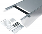 flush floor trunking with foil dry care nom. width 500 level. range 145-190mm BKF500145 | 4012002236994