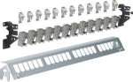 Patch-Panel,universal,24-fach (E-Dat), with 12xRJ45 module f.DIN Rail o.screwed FZ24MM | 7611912539132