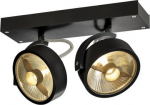 KALU 2 QPAR111, Wall and Ceiling luminaire, black, max. 75W 1000703 | 4024163189958