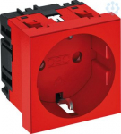 Socket 0&deg;, 1-gang, 250V, 16A, red, STD-D0 SR01 6120014 | 4012196047031