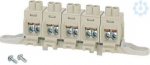 Terminals DK KS 10 for junction boxes DK 10.., KF 10.. and EB 10.., 5-pole, 2.5-16 mm2, Cu, for assembly with bracket 62000117 | 4012591122494