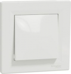 Intermediate switch, with frame, 1P, 10AX, white, Asfora EPH0500121 | 3606480525216
