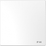 Cover plate IP44, lotus white, D-Life MEG3304-6035 | 4042811195892
