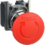 Red &Oslash;40 Emergency stop, switching off &Oslash;22 trigger latching turn release 1NO+1NC. range of product: Harmony XB4 - product or component type: complete emergency switching off pushbutton - device short name: XB4 - bezel material: chromium plated metal - ...