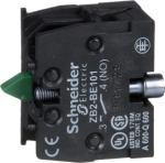 Contact block ZB2, spring return, 1 NO, slow-break, front mounting. range of product: Harmony XAC - product or component type: contact block - component name: ZB2 - electrical circuit type: control circuit - contact block application: single speed -  ...