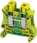 Linergy earth terminal block, 10mm2 76A single-level 1x1 screw, green-yellow. range: Linergy - product name: TR - product or component type: terminal block - device short name: TRV - terminal block type: protective earth - mounting mode: clip-on - no ...