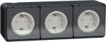 3 set socket-outlet IP55 anthracite Mureva MUR36038 | 3606480789793