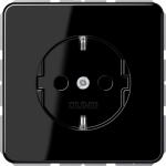 Socket outlet, 16A/250V, earthed, black, screwless, CD CD1520SW | 4011377059948