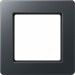 1-gang frame matt anthracite, A flow AF581BFANM | 4011377173194