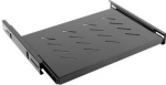 Lanberg 19" sliding shelf 1U/465x347mm, max load capacity up to 60kg | AK-1006-B | Black AK-1006-B | 5901969403633