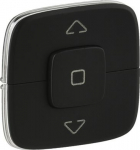 Cover plate Valena Allure - roller blind control - black 755148 | 3414970482730