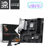 MSI PRO B840M-P WIFI6E | Processor family AMD | Processor socket AM5 | DDR5 | Supported hard disk drive interfaces SATA, M.2 | Number of SATA connectors 4 PRO B840M-P WIFI6E | 4711377361804