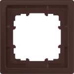 1-fold frame, 82x82mm, Chocolate color, DELTA style 5TG1321-0CH | 4001869553283