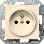 DELTA i-system electrical white Socket outlet 10/16A 250 V with grounding pin with increased touch protection 2-pole according to CEE7 cover plate 55 x 55 mm DELTA switches and socket outlets &ndash; design and quality to perfection from Siemens. Due to it ...
