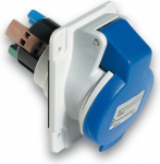 Socket, Mureva PK, panel-mounted, fast connection, 16A, 3P+E, 220V, IP44 PKY16F424 | 3303432010874