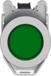 Pilot light, Harmony XB4,metal, green flush mounted, 30mm, universal LED, plain lens, 230...240V AC XB4FVM3 | 3606489580599